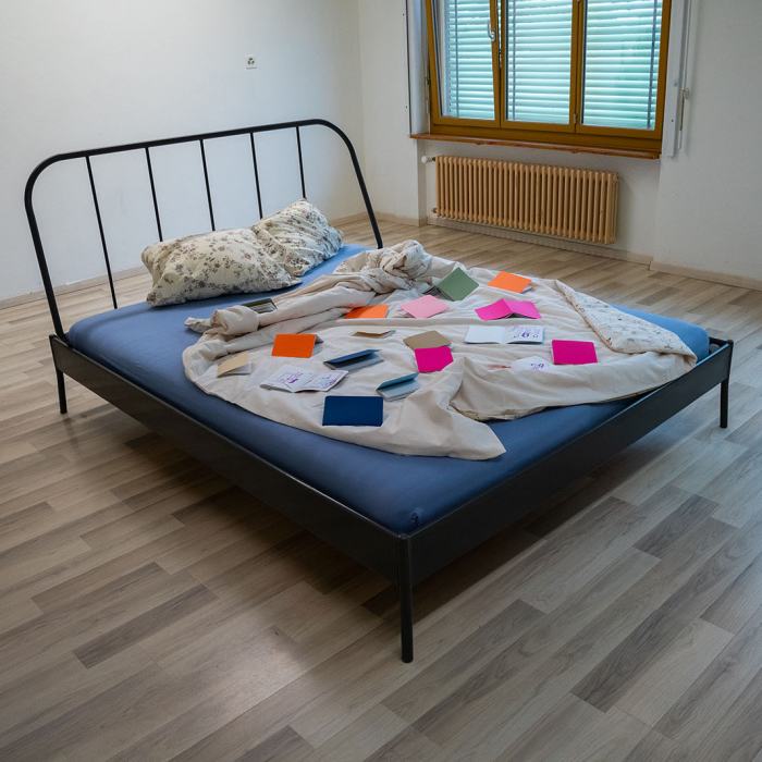 Vicky Gendre, Dire tout bas ce que le monde ne pense pas, 2024, travail de Bachelor
Photo: Maurice Eggel  / EDHEA