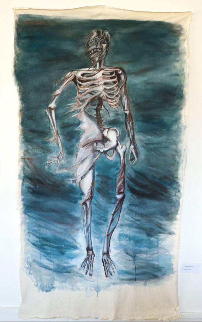 Kyle Iani, They see right trough me, 2025
Peinture acrylique sur tissus, 200 cm x 110 cm