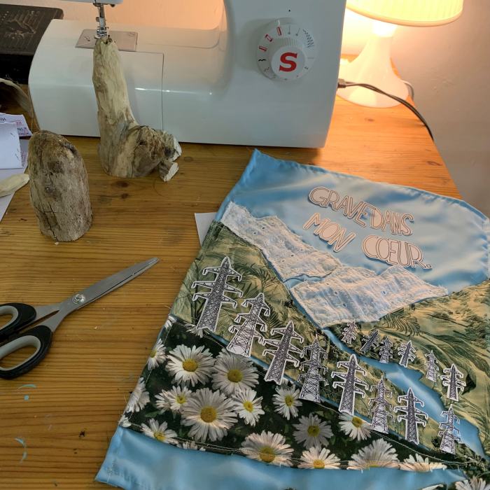 Vue de l'atelier de Lyna Beggah et Alessandro Ferrari